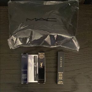 NEW Dior YSL and Gucci sample mascara Mascara. Free Mac bag